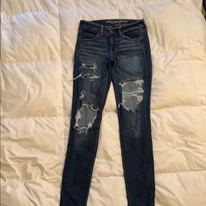 american eagle ripped jeans